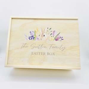 Timber Tinkers - Keepsake Boxes – Easter Bunny Floral