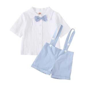 Party Outfits Birthdays: Baby Blue Formal Bowtie Set