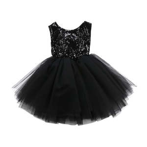 Party Outfits Birthdays: Sequin Princess Dress | Black