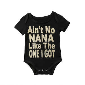 Ain't No Nana Gold Glittery Bodysuit