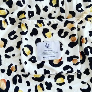 Anchor & Arrow - Cot Sheet | Leopard Print