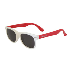 Cruzy Crowns: Cruzy Crowns - KIDS SUNGLASSES - WHITE/ RED