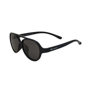 Cruzy Crowns: Cruzy Crowns - Aviator Kids Sunglasses Black