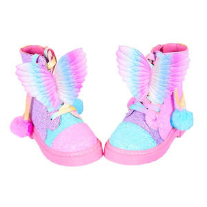 Madmia: Madmia - Rainbow Glitter Shoes