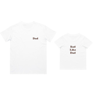 MLW By Design - Matching Rad Like Dad - Dad & Kid Tee | Various Colours