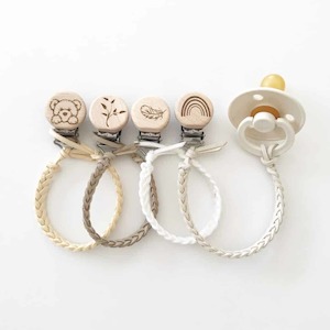 Our Little Helpers - Faux Leather Dummy Clip | Earth Colours