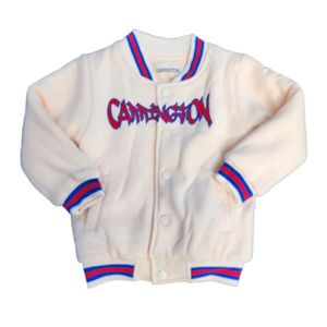 Carrington Kids: Carrington Kids - Varsity Jacket | Cream