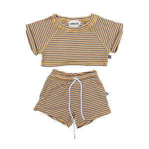 Carrington Kids - Stripe Crop Set | Yellow