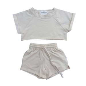 Carrington Kids: Carrington Kids - Crop Set | Beige