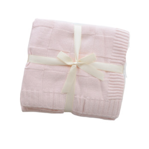 Anchor Arrow: Anchor & Arrow - Knit Baby Blanket | Dusty Pink