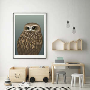 Morepork Art Print