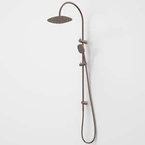 Contura II Rail Shower with Overhead - Brushed Bronze