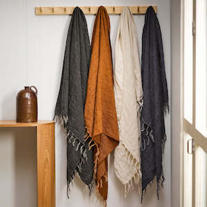 Indira Linen Throw - Nori