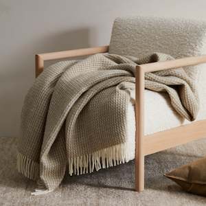 Breckon Wool Throw - Hazel