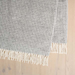 Breckon Wool Throw - Fog