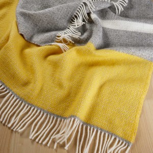 Kirkcaldy Wool Throw - Yellow