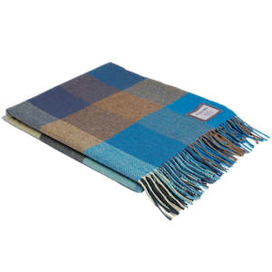 Check Mayo Lambswool Throw - Foxford Mills