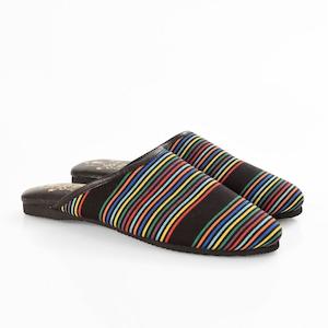 Mule Liquorice Fabric Slippers