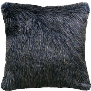 Luxury Imitation Fur Cushion - Dark Pheasant