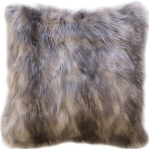 Luxury Imitation Fur Cushion - Mountain Hare