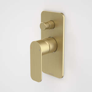 Caroma Luna Bath and Shower Mixer with Diverter Brushed Brass