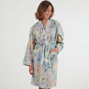 Internet only: Botanical Kimono Robe