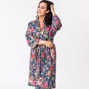 Internet only: Paradise Bluestone Kimono Robe