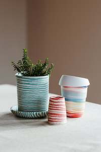 Nerikomi Striped Range: Nerikomi Planter