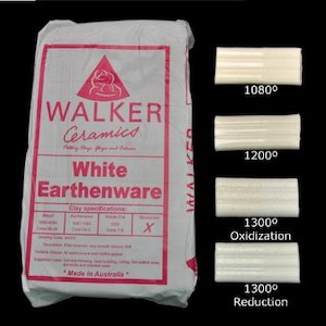 New In Pottery Supplies: Walkers White Earthenware