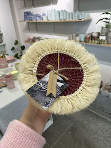 Sawubona Fluffy Sisal Coasters