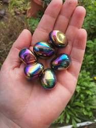 Titanium Aura Tumble Stones