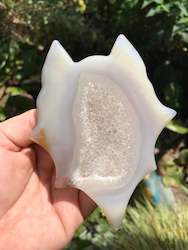 Agate Geode fox head