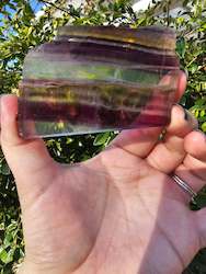 Jewellery: Rainbow Fluorite Slice #4