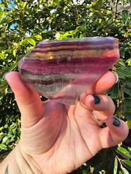 Rainbow Fluorite Slice #3