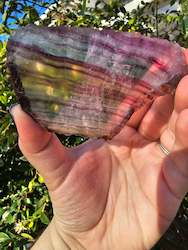 Jewellery: Rainbow Fluorite Slice #2