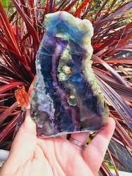 Rainbow Fluorite Slice