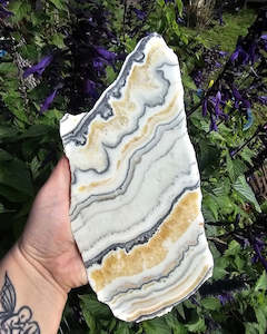 Jewellery: Banded Onyx Slab