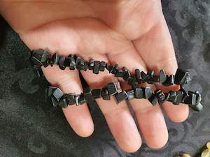 Black Obsidian Chip Bracelet