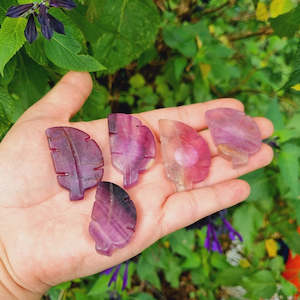 Rainbow Fluorite Leaf