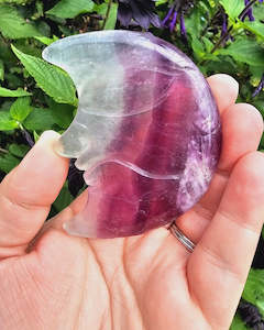 Rainbow Fluorite Moon