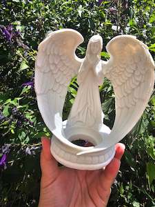 Standing Angel Bowl Statue