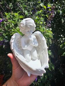 Jewellery: Baby Angel Bowl Statue