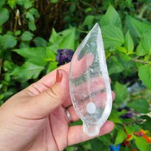 Clear Quartz Leaf Bowl