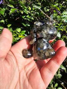 Labradorite Chip Filled Resin Unicorn