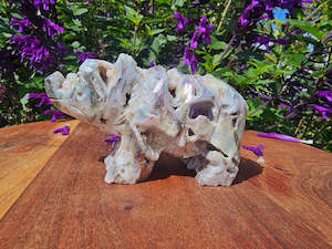 Aura Sphalerite Bear Carving