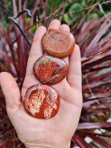 Jewellery: Brecciated Jasper/Red Jasper Flat Stones