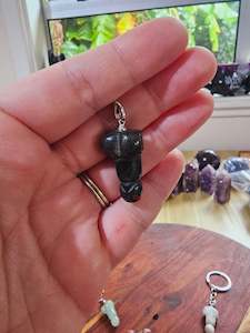 Pecker Key Chain - African Bloodstone with Pyrite