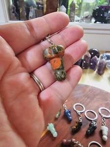 Pecker Key Chain - Unakite