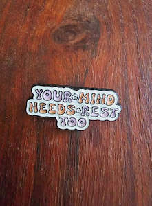 Mind Rest Bag Pin