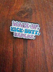 Jewellery: Wake Up Bag Pin